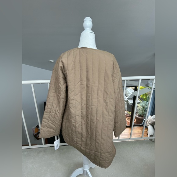 Natural Couture Quilted Jacket Japan Kawaii simple nature NWT neutral comfy - Picture 3 of 5
